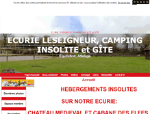 Tablet Screenshot of cte-chevauxetanes-camping-gite.com